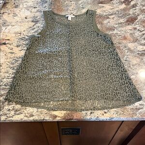 Banana Republic Olive Lace Blouse